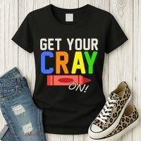 Get Your Cray-On! Fun Back To School Women's T-Shirt thumb 3