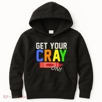 Get Your Cray-On! Fun Back To School Kids Hoodie thumb 0