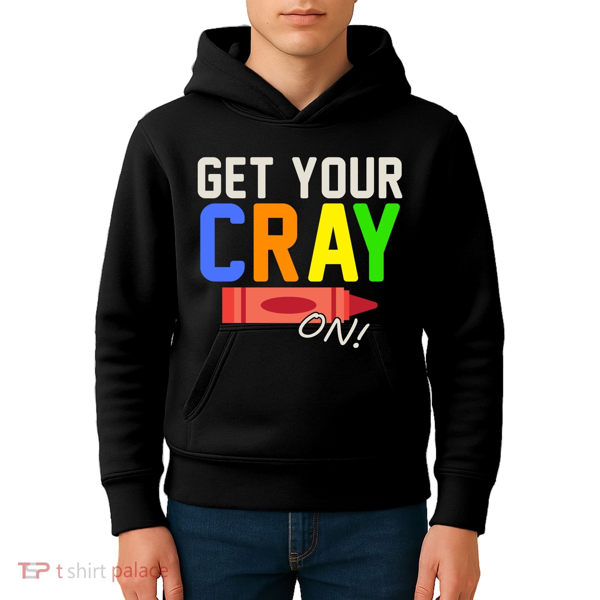 Get Your Cray-On! Fun Back To School Kids Hoodie