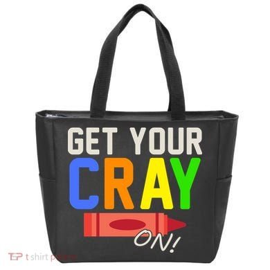 Get Your Cray-On! Fun Back To School Tote Bag