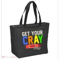 Get Your Cray-On! Fun Back To School Tote Bag thumb 2
