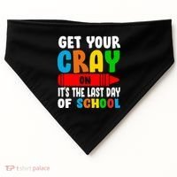 Get Your Crayon It's The Last Day Of School USA-Made Doggie Bandana thumb 0