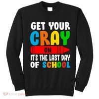 Get Your Crayon It's The Last Day Of School Sweatshirt thumb 0