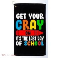 Get Your Crayon It's The Last Day Of School Golf Towel thumb 0