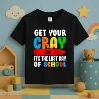 Get Your Crayon It's The Last Day Of School Toddler T-Shirt thumb 3