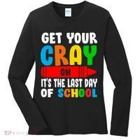 Get Your Crayon It's The Last Day Of School Women's Long Sleeve Shirt thumb 0