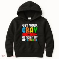 Get Your Crayon It's The Last Day Of School Kids Hoodie thumb 0