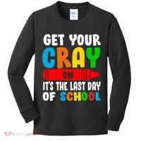 Get Your Crayon It's The Last Day Of School Kids Long Sleeve Shirt thumb 0