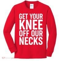Get Your Knee Off Our Necks Kids Long Sleeve Shirt thumb 0