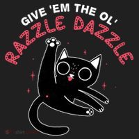 Give Em The Ol Razzle Dazzle Cat Funny Women's Sweatshirt thumb 2