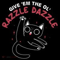 Give Em The Ol Razzle Dazzle Cat Funny Coaster thumb 2