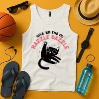 Give Em The Ol Razzle Dazzle Cat Funny Tank Top thumb 4