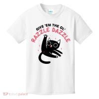 Give Em The Ol Razzle Dazzle Cat Funny Kids T-Shirt thumb 0