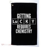 Getting Lucky Requires Chemistry Golf Towel thumb 0
