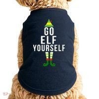 Go Elf Yourself Elf Costume Inappropriate Christmas Xmas Gift Doggie Tank thumb 0