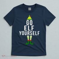 Go Elf Yourself Elf Costume Inappropriate Christmas Xmas Gift T-Shirt thumb 5