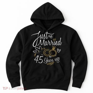 Gift For 45th Wedding Anniversary 45 Year Marriage Hoodie