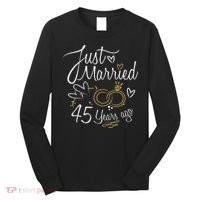 Gift For 45th Wedding Anniversary 45 Year Marriage Long Sleeve Shirt thumb 0