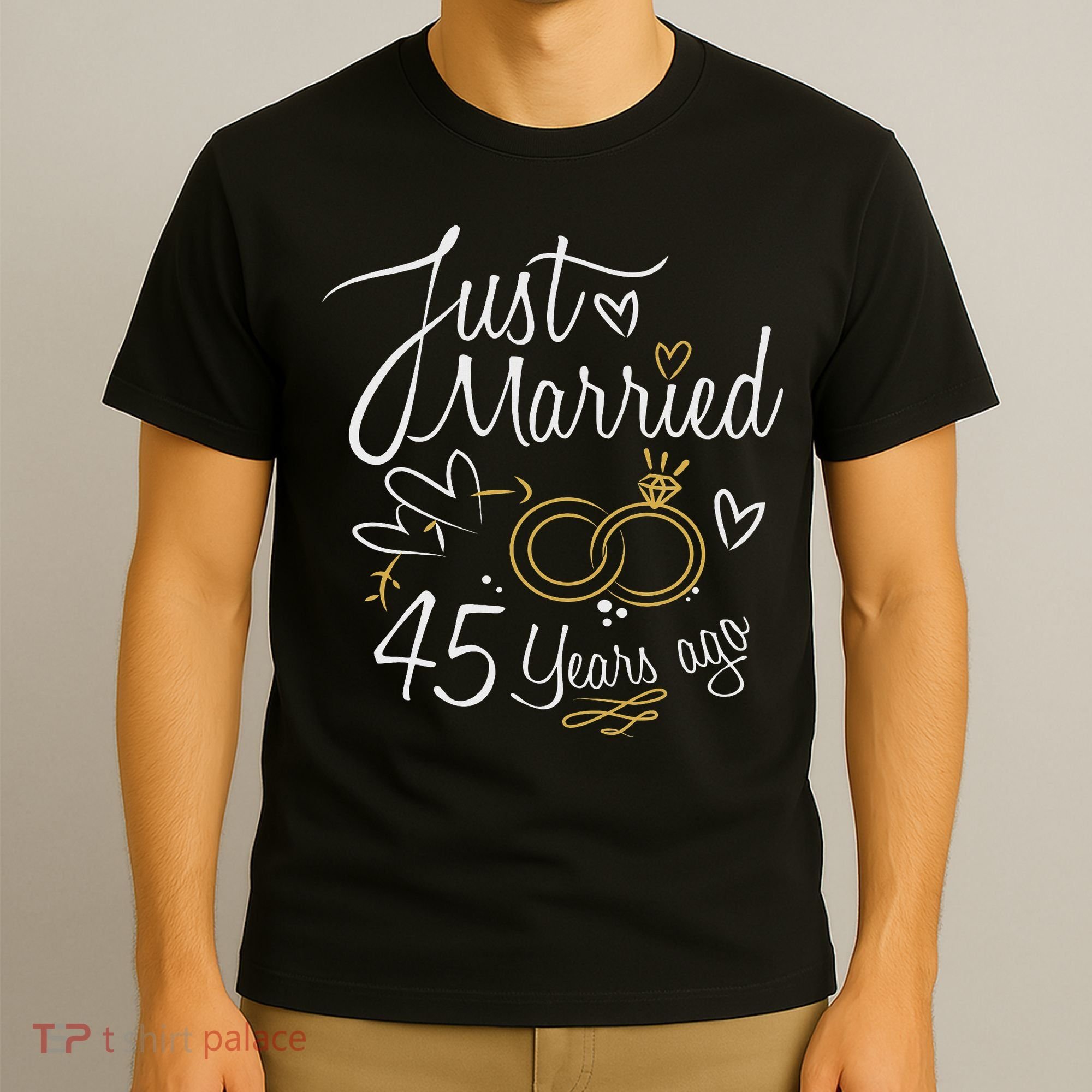 Gift For 45th Wedding Anniversary 45 Year Marriage T-Shirt