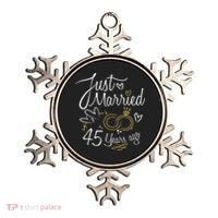 Gift For 45th Wedding Anniversary 45 Year Marriage Ornament thumb 0