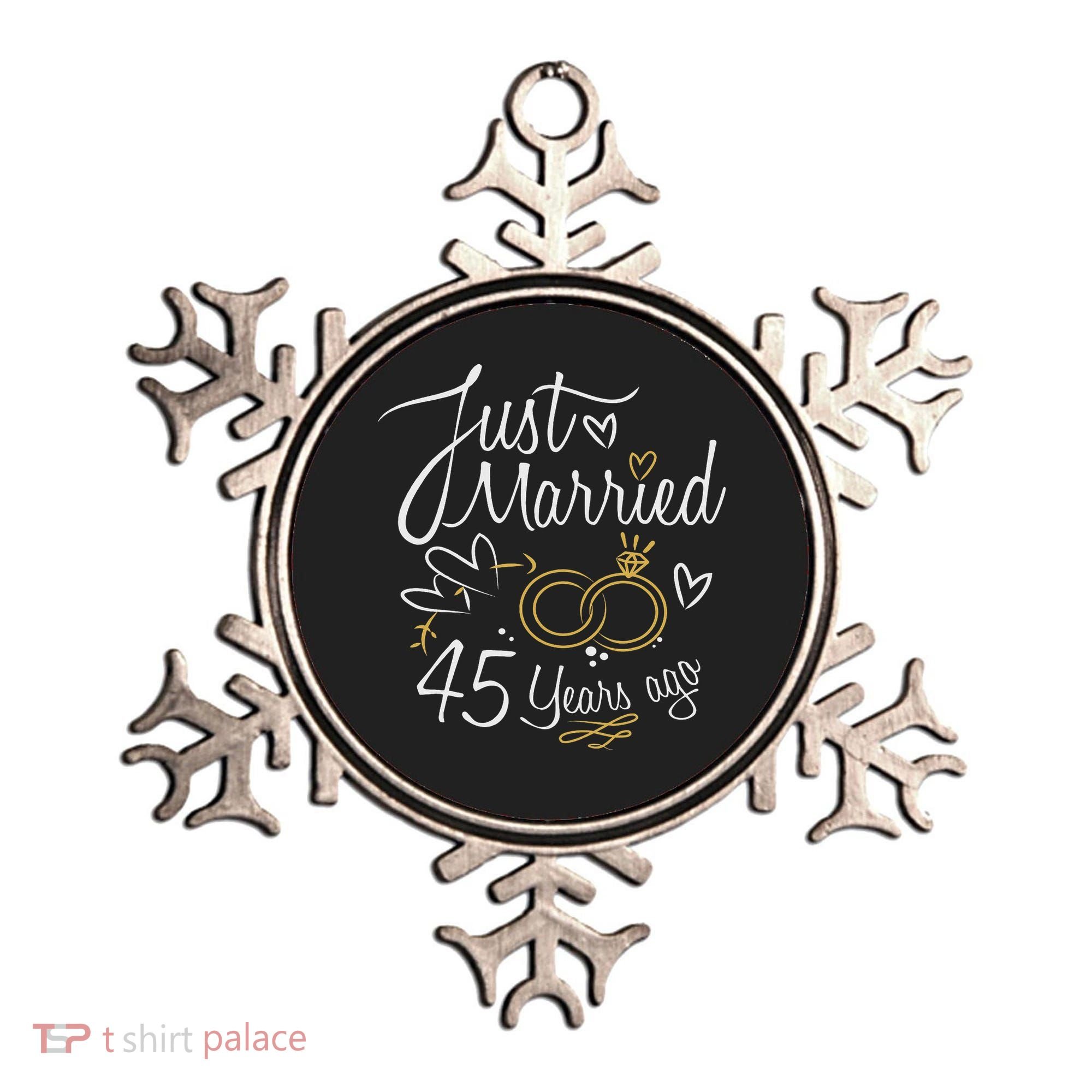 Gift For 45th Wedding Anniversary 45 Year Marriage Ornament