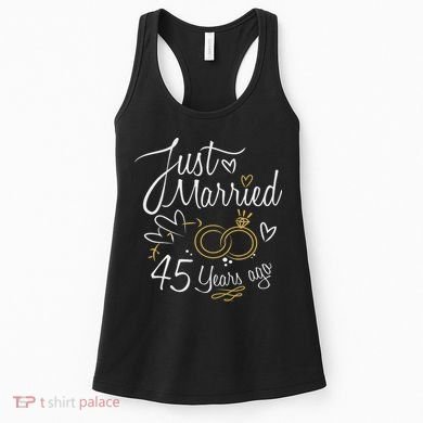 Gift For 45th Wedding Anniversary 45 Year Marriage Women's Tank Top