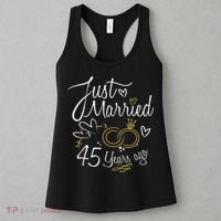 Gift For 45th Wedding Anniversary 45 Year Marriage Women's Tank Top thumb 3