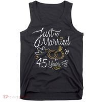 Gift For 45th Wedding Anniversary 45 Year Marriage Tank Top thumb 0
