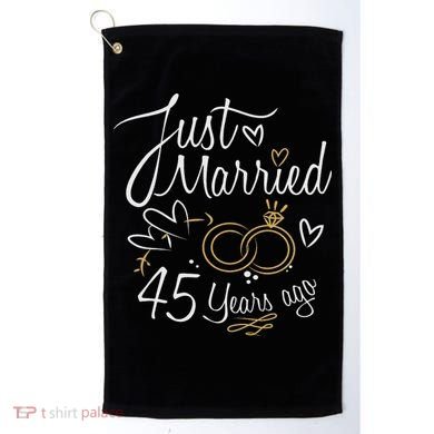 Gift For 45th Wedding Anniversary 45 Year Marriage Golf Towel
