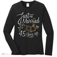 Gift For 45th Wedding Anniversary 45 Year Marriage Women's Long Sleeve Shirt thumb 0