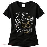 Gift For 45th Wedding Anniversary 45 Year Marriage Women's T-Shirt thumb 0