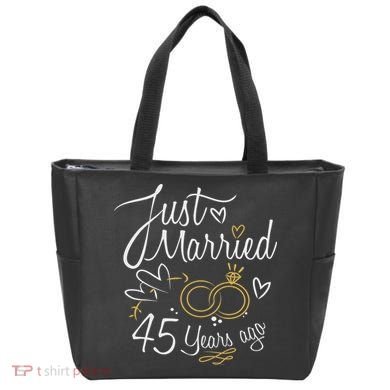 Gift For 45th Wedding Anniversary 45 Year Marriage Tote Bag