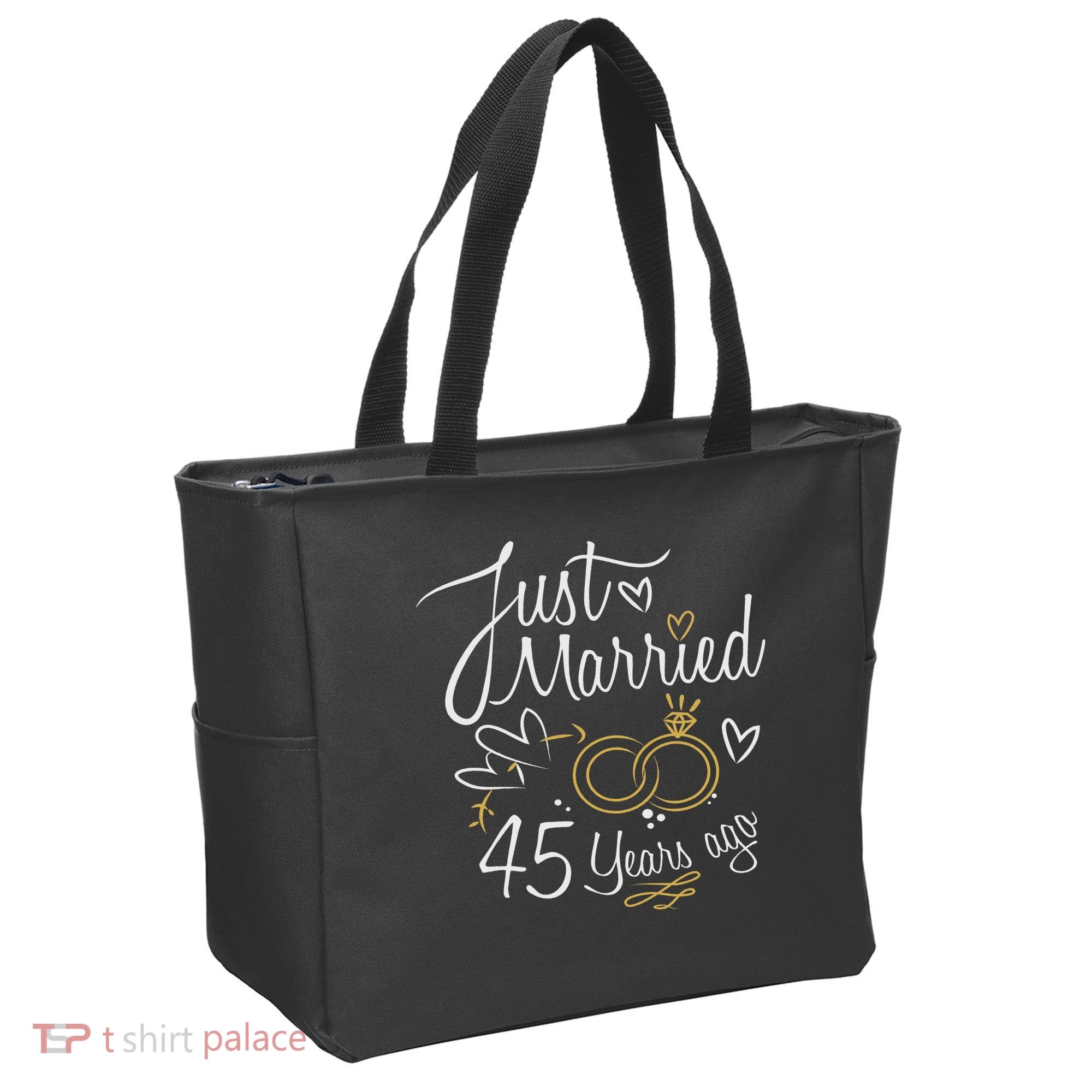 Gift For 45th Wedding Anniversary 45 Year Marriage Tote Bag