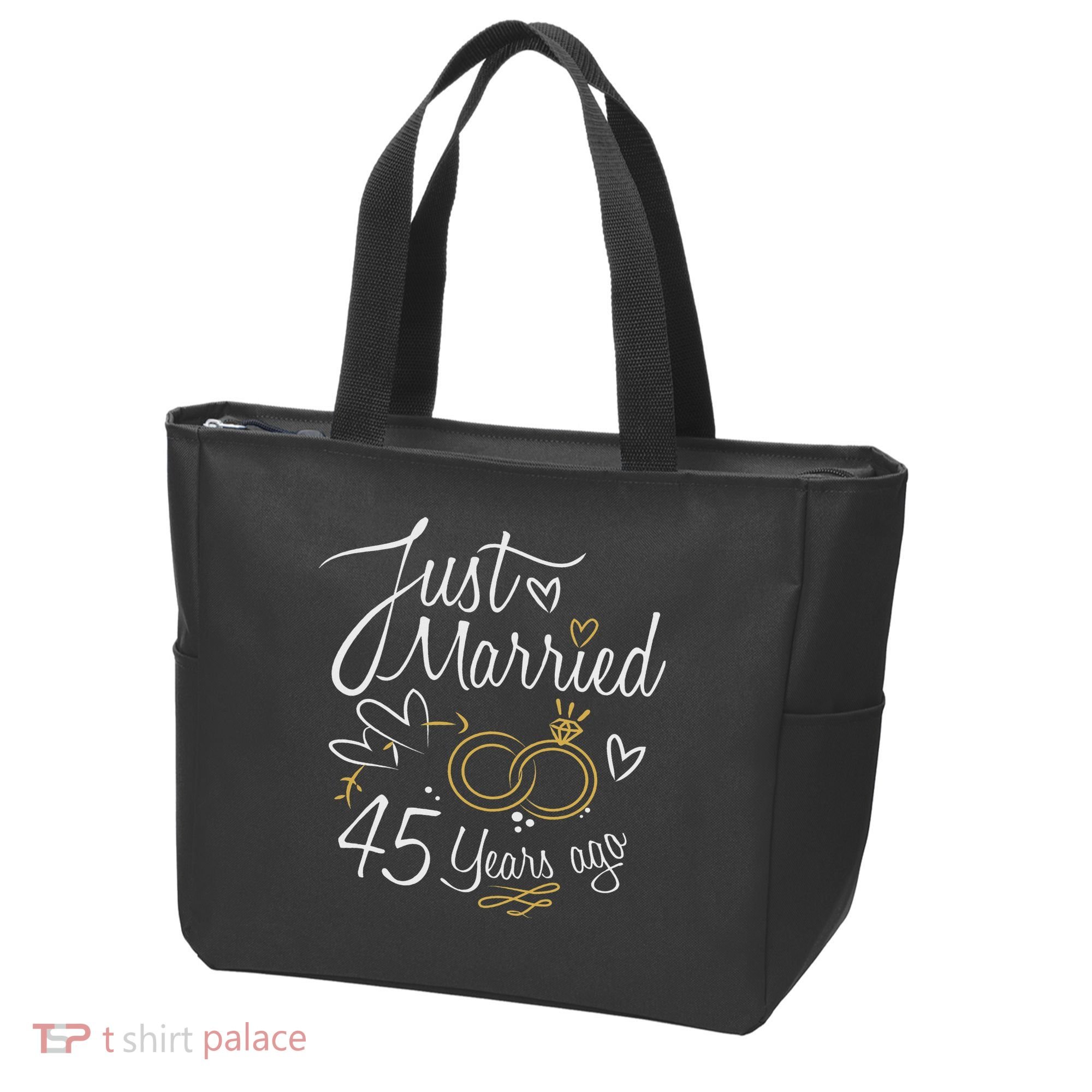 Gift For 45th Wedding Anniversary 45 Year Marriage Tote Bag