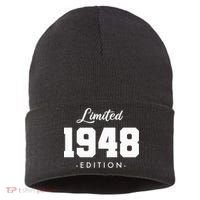 Gift for 75 Year Old 1948 Limited Edition 75th Birthday Sustainable Knit Beanie thumb 0