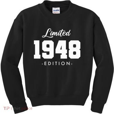 Gift for 75 Year Old 1948 Limited Edition 75th Birthday Kids Sweatshirt