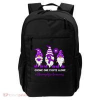 Gnome Fibromyalgia Awareness Fibro Ribbon Purple Support Backpack thumb 0