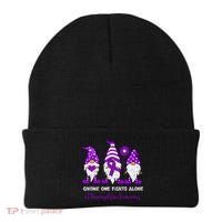 Gnome Fibromyalgia Awareness Fibro Ribbon Purple Support Beanie thumb 0