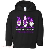 Gnome Fibromyalgia Awareness Fibro Ribbon Purple Support Toddler Hoodie thumb 0