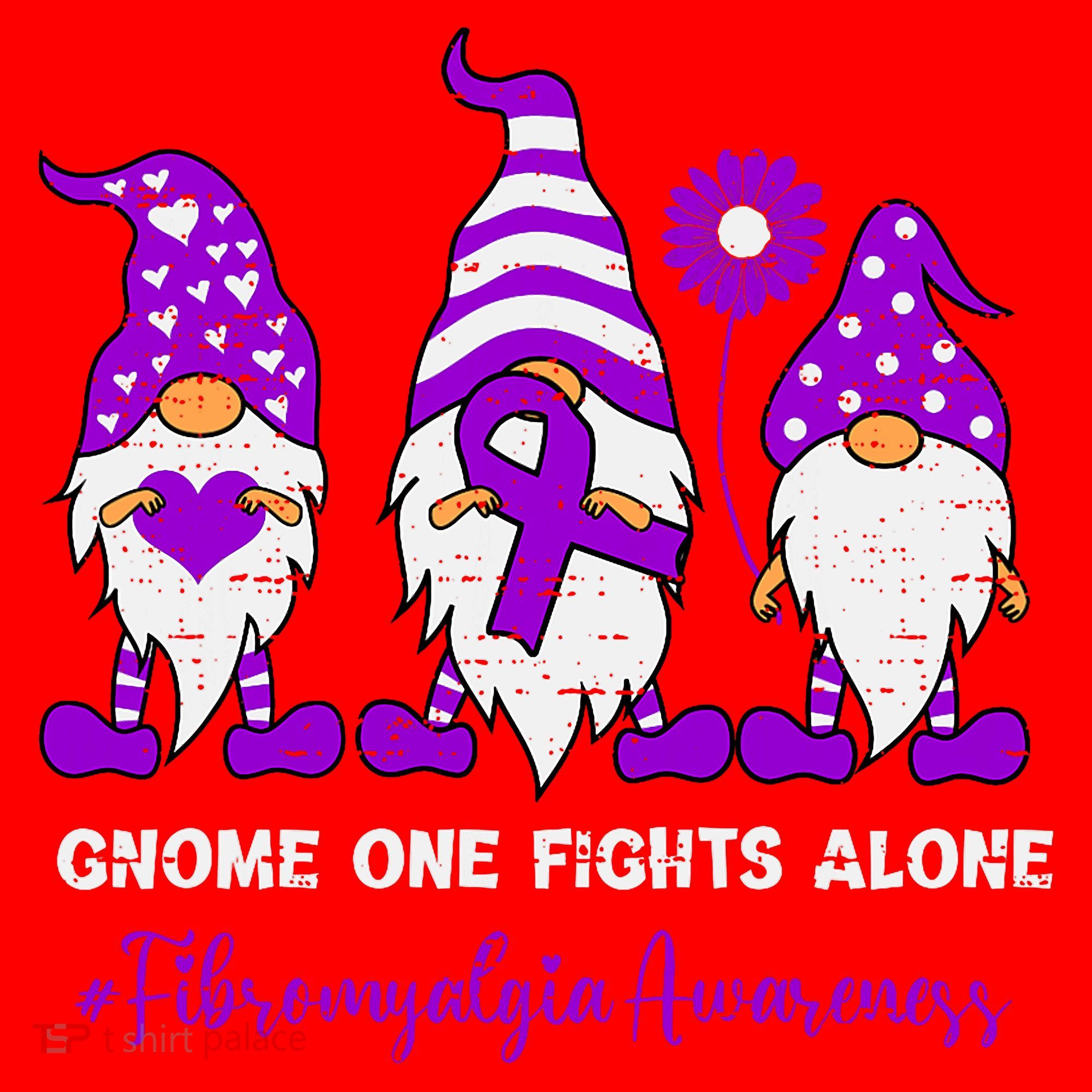 Gnome Fibromyalgia Awareness Fibro Ribbon Purple Support Santa Hat