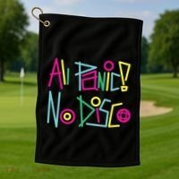 Got Funny All Panic No Disco Golf Towel thumb 1