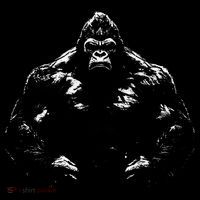 Gorilla Face Angry Growling Scary Silverback Gorilla Hoodie thumb 7