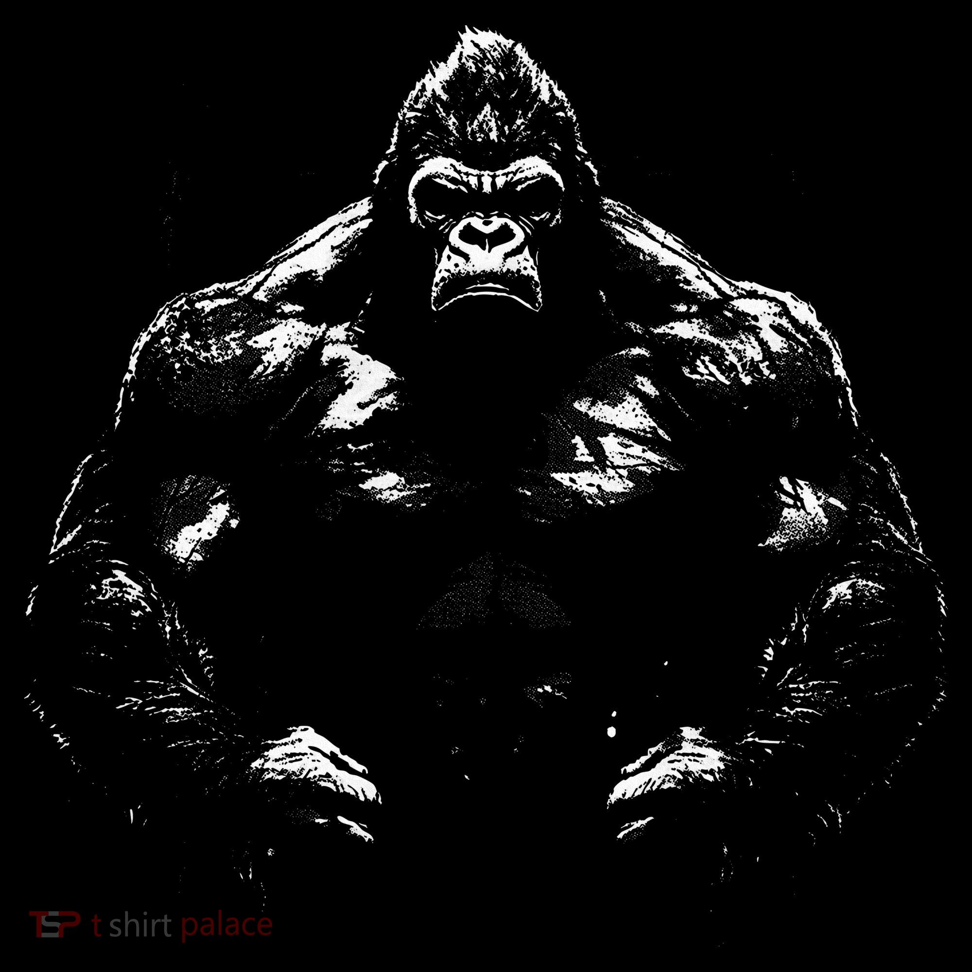 Gorilla Face Angry Growling Scary Silverback Gorilla Apron