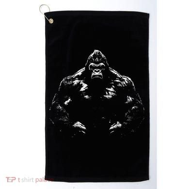 Gorilla Face Angry Growling Scary Silverback Gorilla Golf Towel