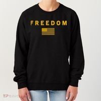 Gold Freedom American Values USA Flag Support Charlie Kirk Women's Sweatshirt thumb 0