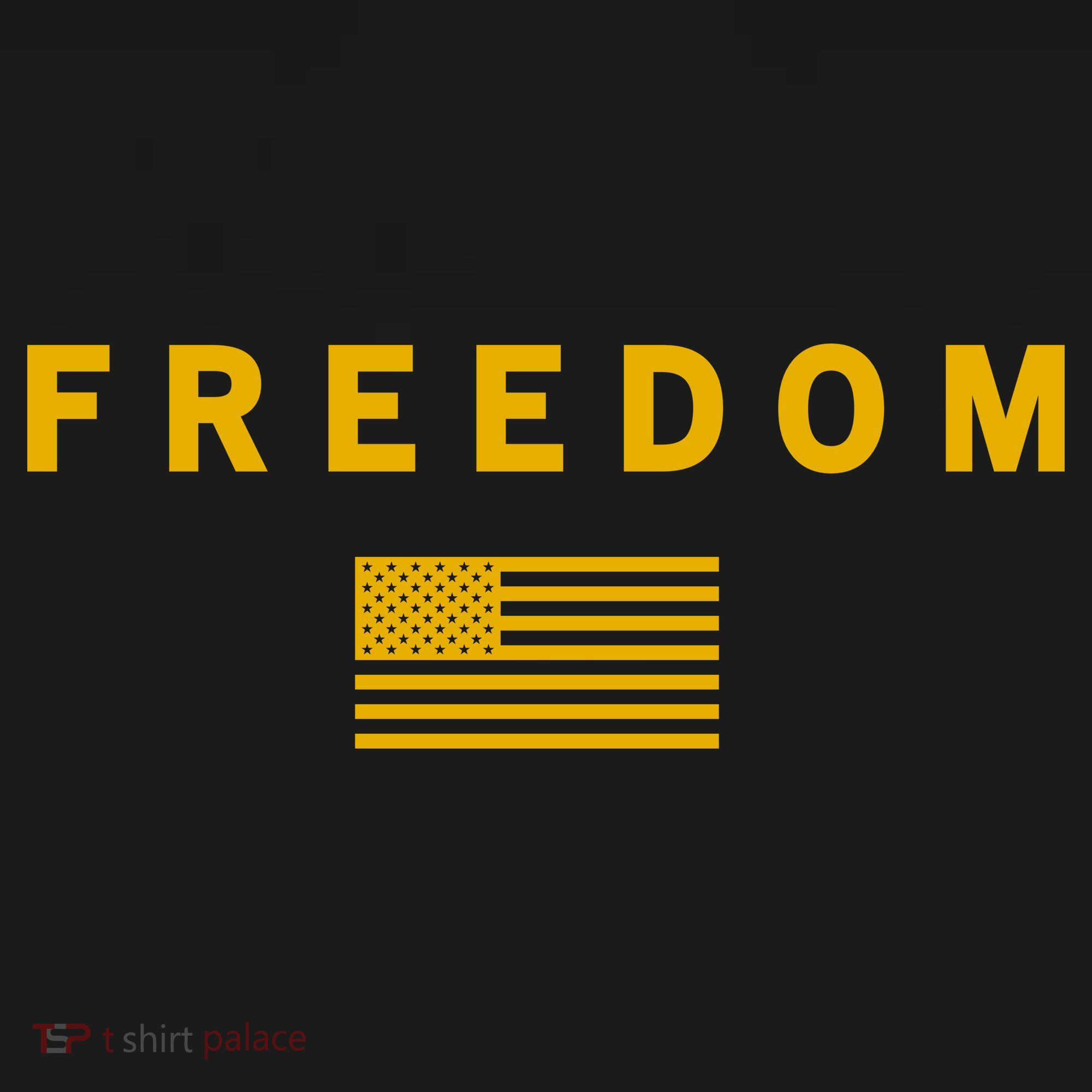 Gold Freedom American Values USA Flag Support Charlie Kirk Coaster