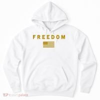 Gold Freedom American Values USA Flag Support Charlie Kirk Hoodie thumb 0