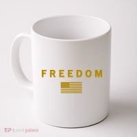 Gold Freedom American Values USA Flag Support Charlie Kirk Coffee Mug thumb 0