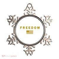 Gold Freedom American Values USA Flag Support Charlie Kirk Ornament thumb 0