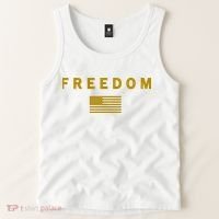 Gold Freedom American Values USA Flag Support Charlie Kirk Tank Top thumb 2